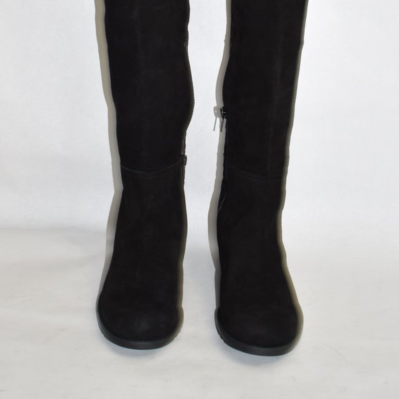CELEBS $900 STUART WEITZMAN Hilo Thigh High OTK Boot suede BLACK 8 (JB26) - Picture 6 of 15
